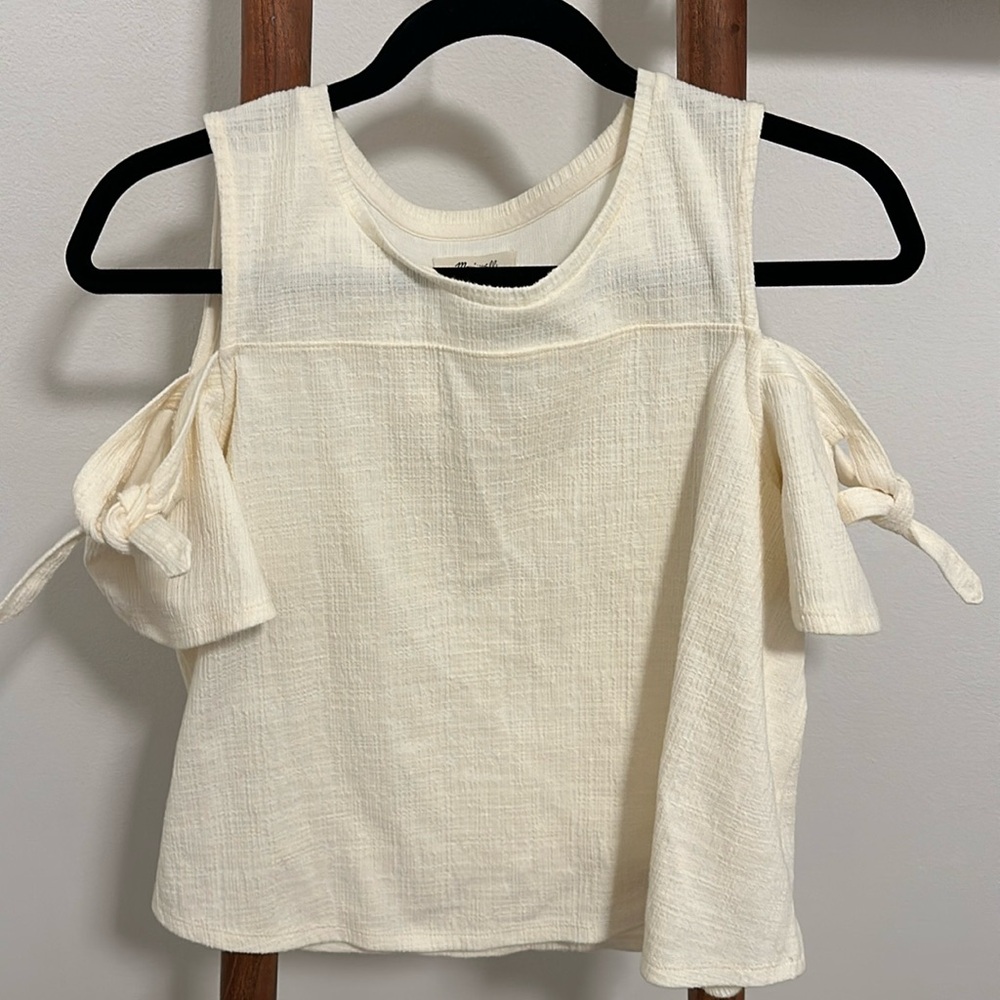 NWOT Madewell cold shoulder blouse